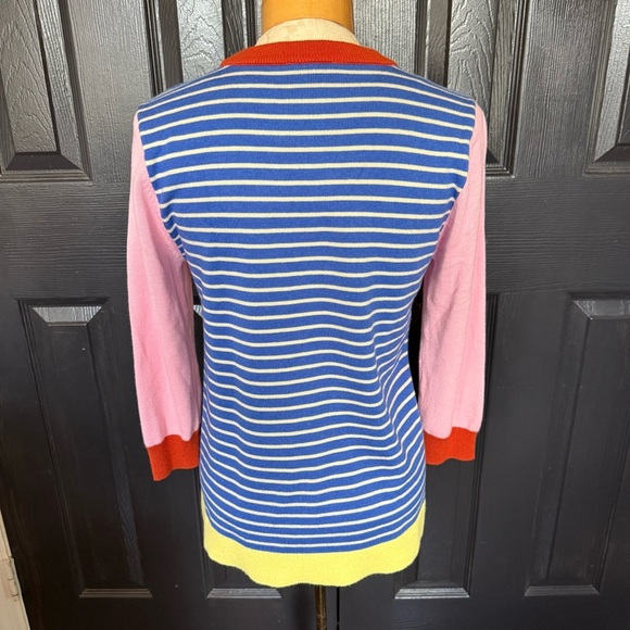 Modcloth Colorblock Sweater 3/4 sleeves - Picture 2 of 11
